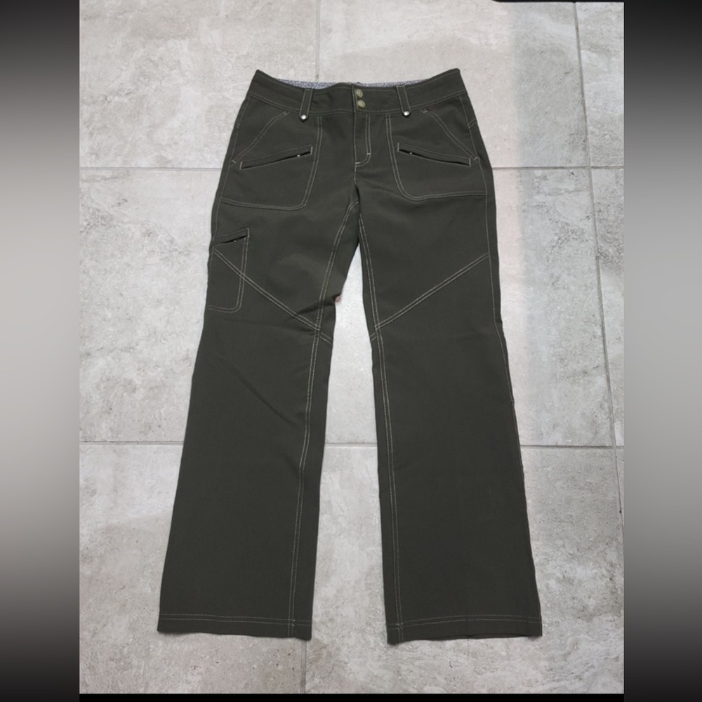ATHLETA olive green cargo pants 8